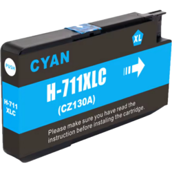 Tusz HP 711 Cyan (Błękitny) INQ 29 ml – zamiennik do ploterów HP DesignJet T120, T125, T130, T520, T525